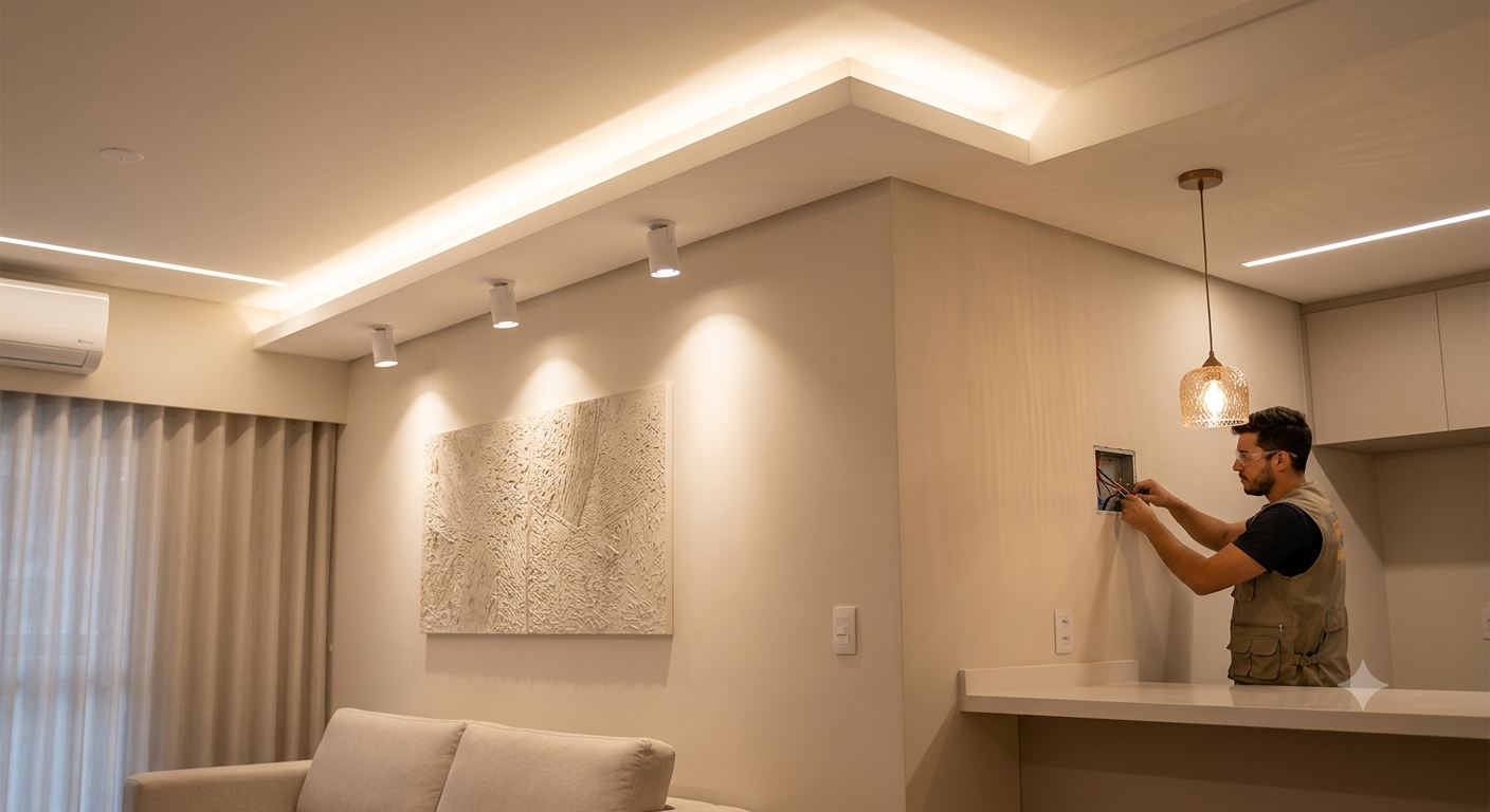 Installazione nuovi punti luce residenziali